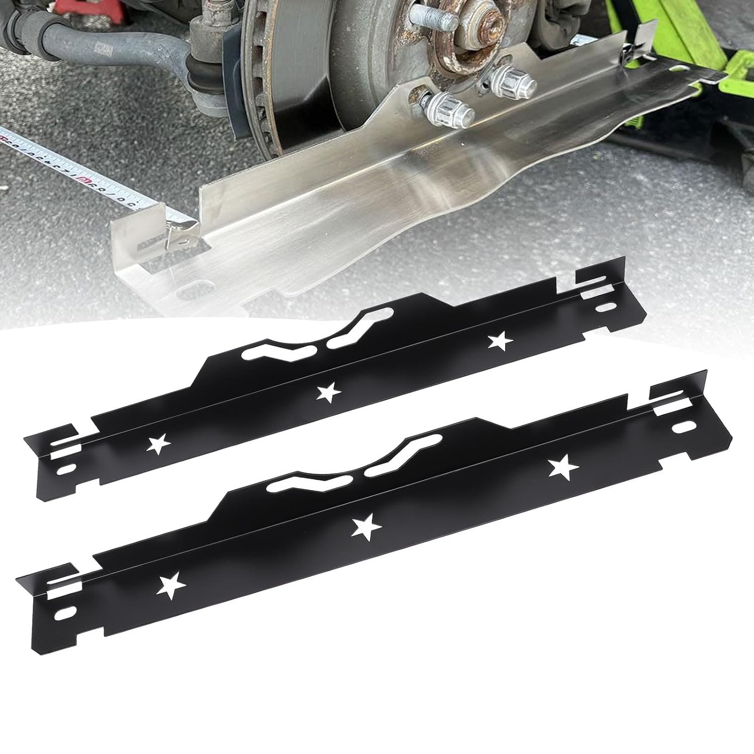 2 Alignment Tool Plates Stainless Steel Universal Fit High-precision Measurement With 2 Measuring Tapes