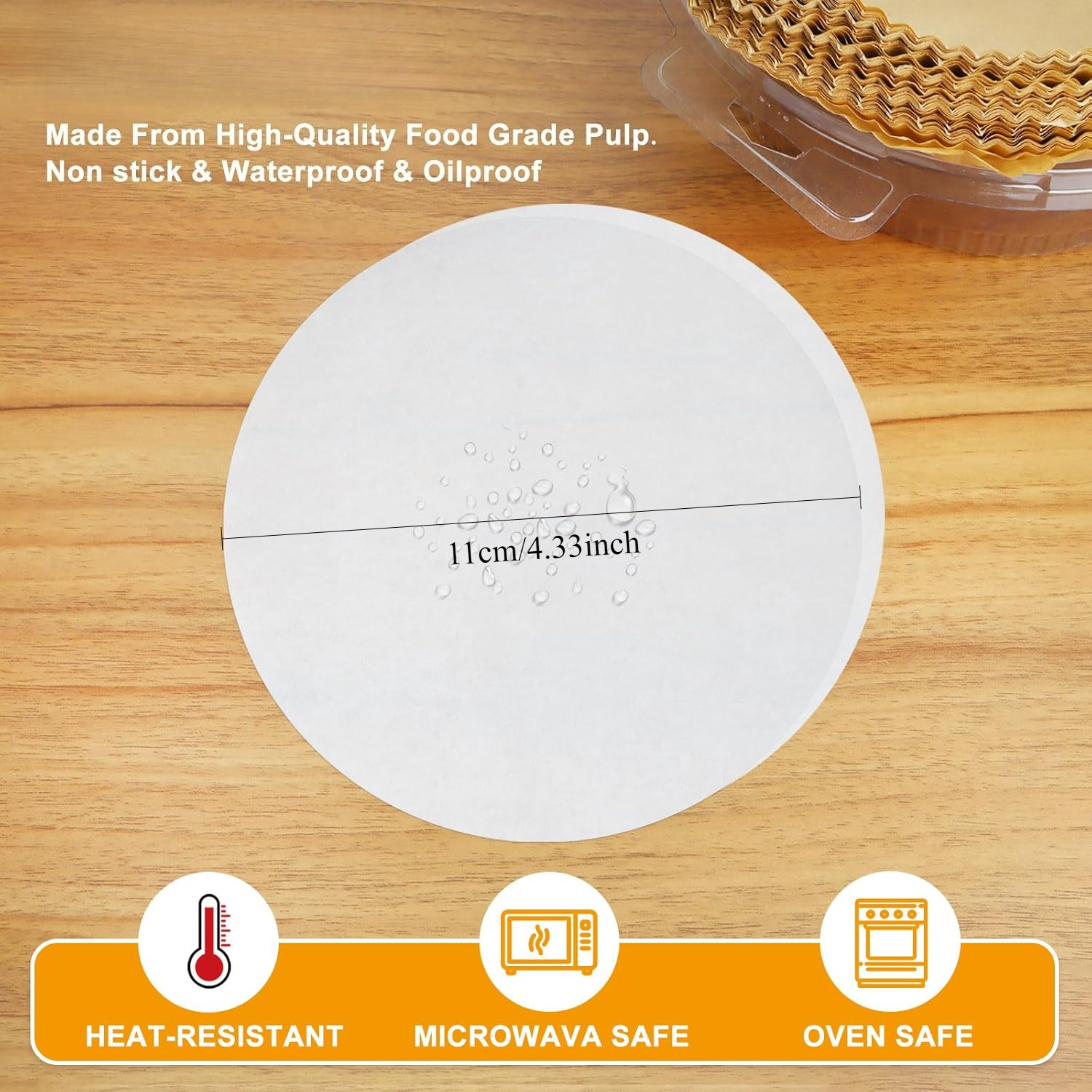 900 Non-Stick Hamburger Papers for Grilling and Baking