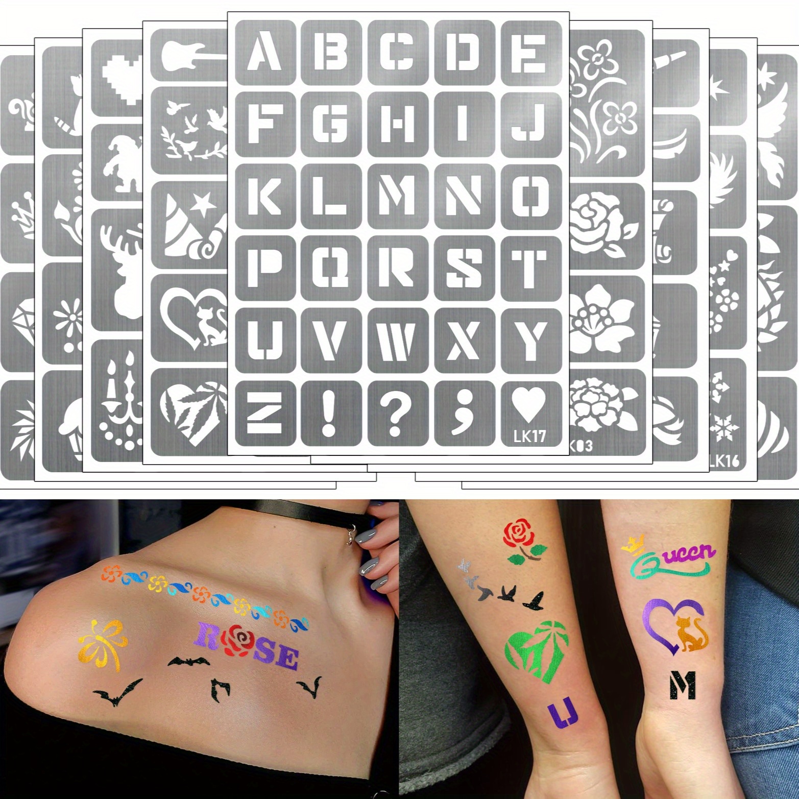 löwen und rosen tattoo schablone: kostenloser Versand innerhalb von 90  Tagen – Temu, image size:1565x1565