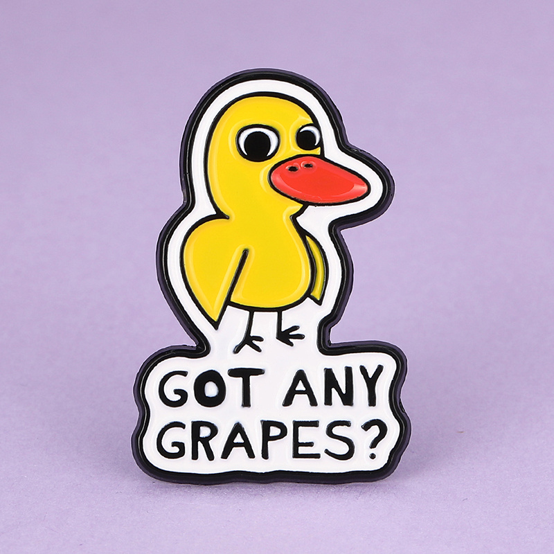 1pc vintage cute duck enamel pin     alloy brooch fashion accessory for backpacks hats jackets   daily party wear ideal gift for  