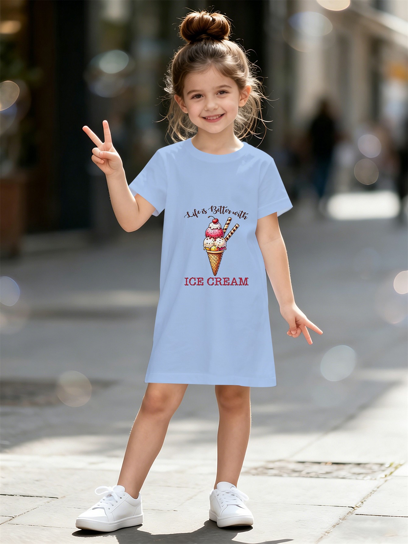ice cream dress girls sold on Temu United States