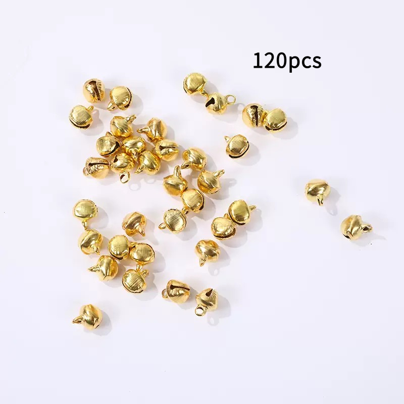 Image of 120 Water Drop Iron Bells, Golden And , Water Drop Shape, Used For Hairpin Ribbon Decoration Bells, Handmade Jewelry Decoration, Hanging Additions, Wallet Making, Diy Wallet Making