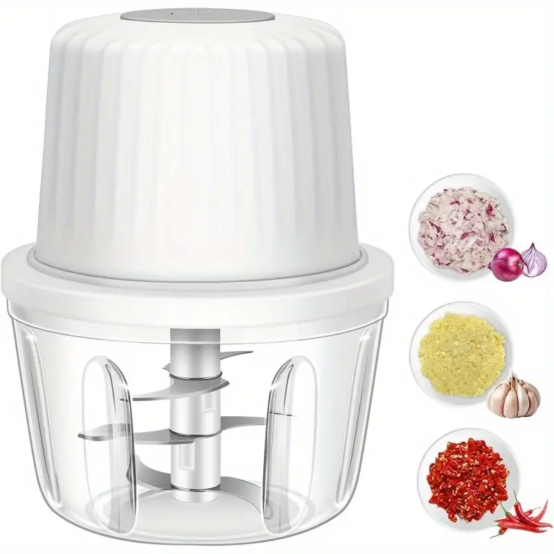 13.53oz electric garlic chopper garlic grinder mini vegetable chopper usb portable veggie chopper onion mincer food processor for ginger chili fruit meat, , quick chopping, sleek grinder, handheld device, chopper, sharp, onion slicer, home cooks, busy professionals Product details 1