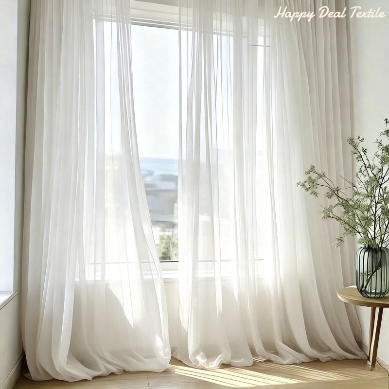 2pcs set transparent curtains polyester fabric for weddings bridal showers stage decor ceiling and room decoration no power required ideal for   parties   wedding curtains event decor elegant design