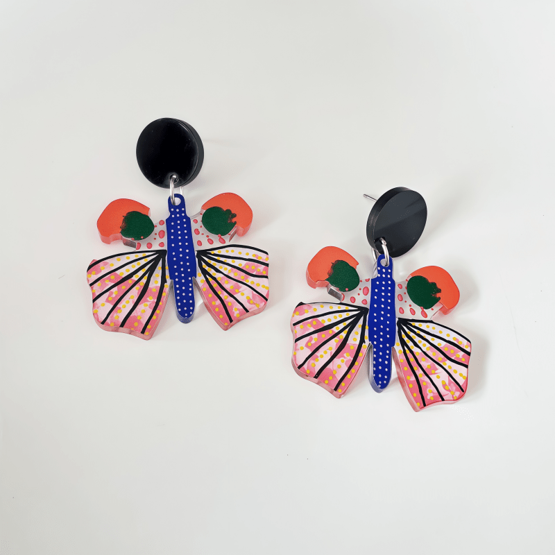 TEMU 1 Par de Pendientes Colgantes de Colorida - Pendientes de Acrílicos con para Mujer, Divertido Regalo de Joyería Artística