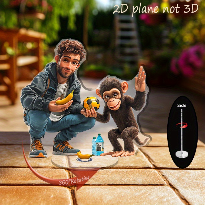 2d flat rotating 2d acrylic tabletop ornament Temu Oman