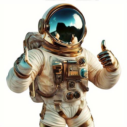 2d flat set of three astronaut themed stickers featuring a flat design made from high film decals are perfect for space themed decorations car embellishments and graphics are durable vinyl multi functional