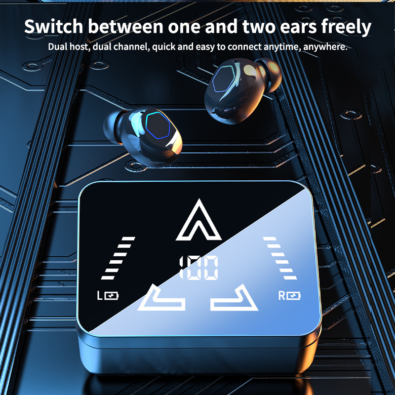 144 Languages Wireless Translation Earbuds, 36-Hour Battery Life, Instant Translation Headphones for Travel, Business & Work with Noise-Canceling Microphone and LED Display, Stereo Sound, Perfect Christmas Gift For Couples