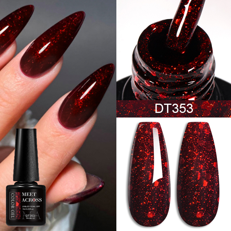 Gel Nail Polish, Autumn And Winter Wine Red Gel Polish, /led Lamp Needed