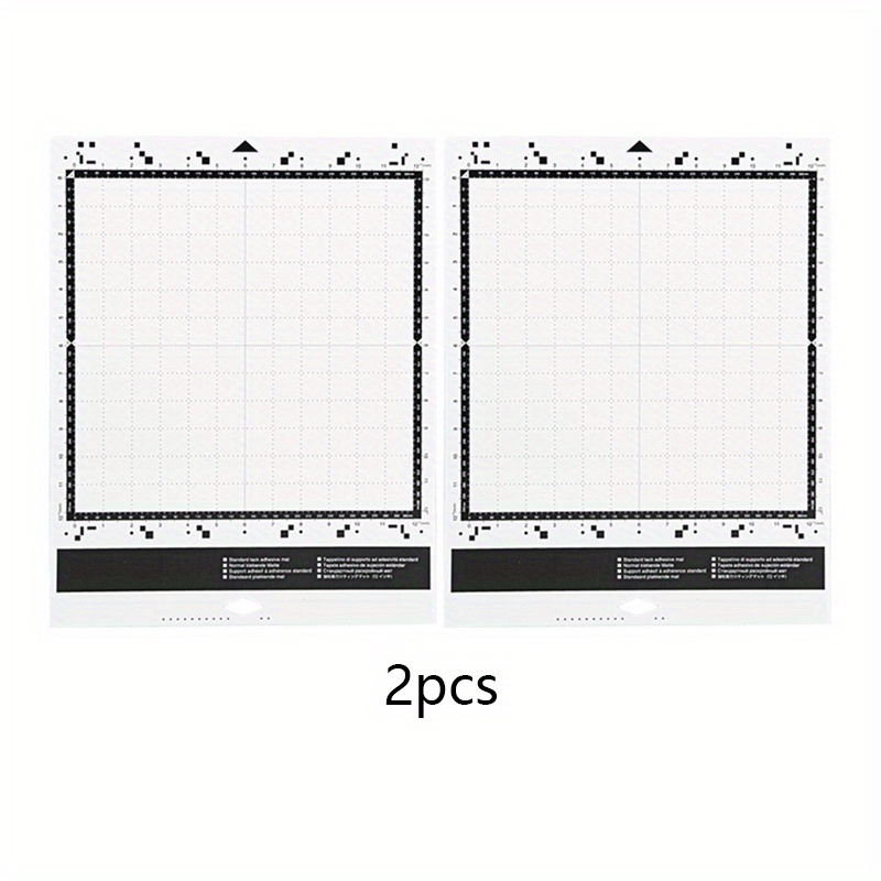 2 kosa SDX Series natančnih podlog za rezanje - 12X12 palcev trpežna srednje močna vinilna podloga, vzorec mreže, idealna za voščilnice in