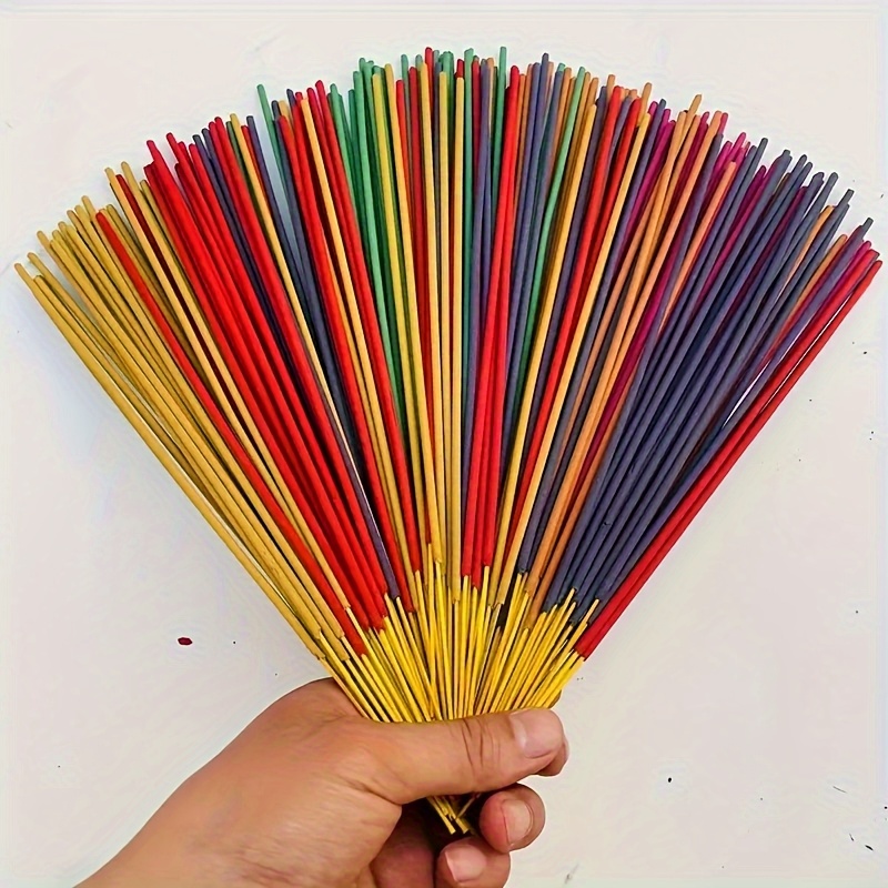 TEMU 126 Natural Bamboo Sticks - Mint, Citrus, Jasmine, Ocean, Rose, Milk, , Mint - Perfect For Yoga, Meditation, Home And Office Fragrance - Ideal