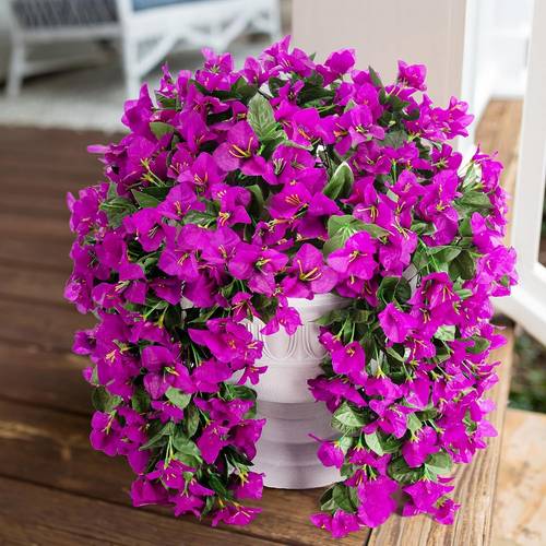 2pcs spring faux artificial flowers home decor non fading flowers suitable for outdoor indoor front door garden porch windowsill terrace home decoration applicable wedding engagement party easter and other holiday decoratio
