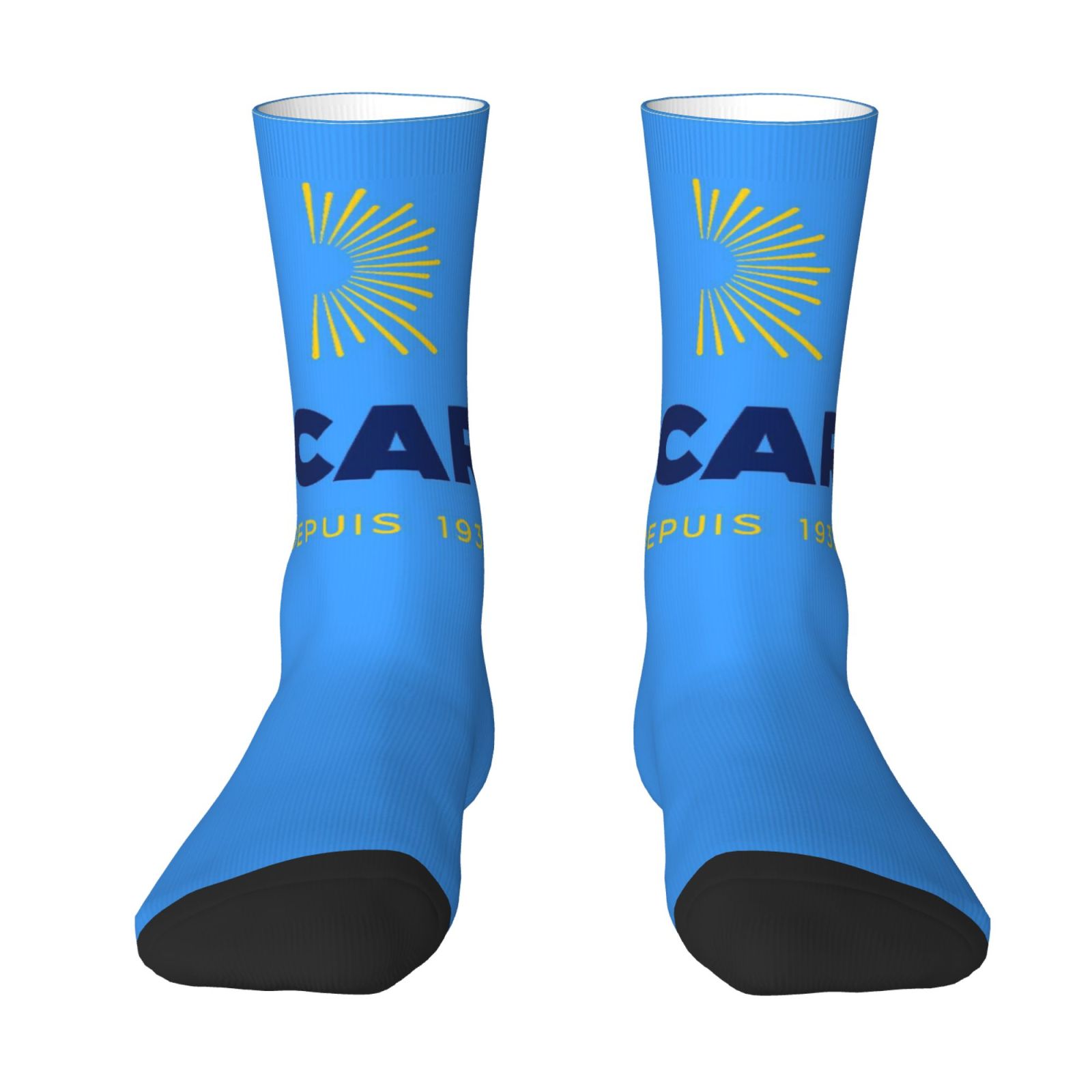 TEMU 1 Paire de Chaussettes Mi-Hautes Fantaisie Imprimées pour Homme, Motif DEPUIS 1932 au Design Créatif, Tenue Quotidienne Attrayante pour les