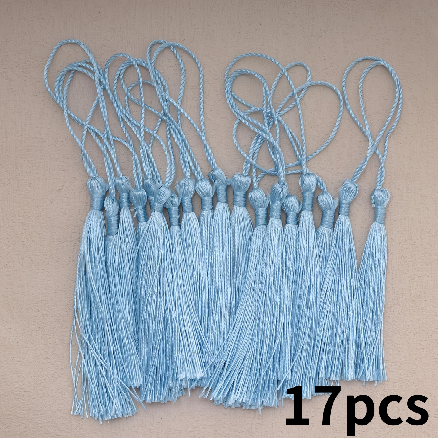 TEMU Set da 17 pezzi, Pendenti a Nodo Cinese con Pompon a Nappa Piccoli a , Segnalibri, Nappe per Abbigliamento e Arredamento Casa