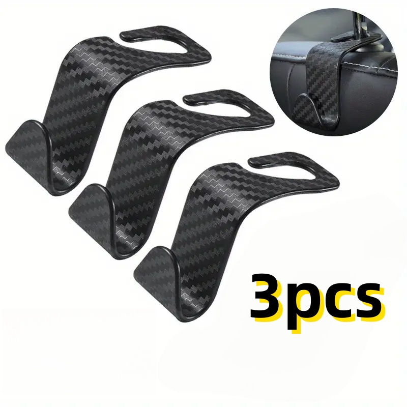 TEMU Set di 3 clip a funzione versatili che risparmiano , realizzate in materiale PP, compatibili con modelli di auto - Ideali per sospender sacche e