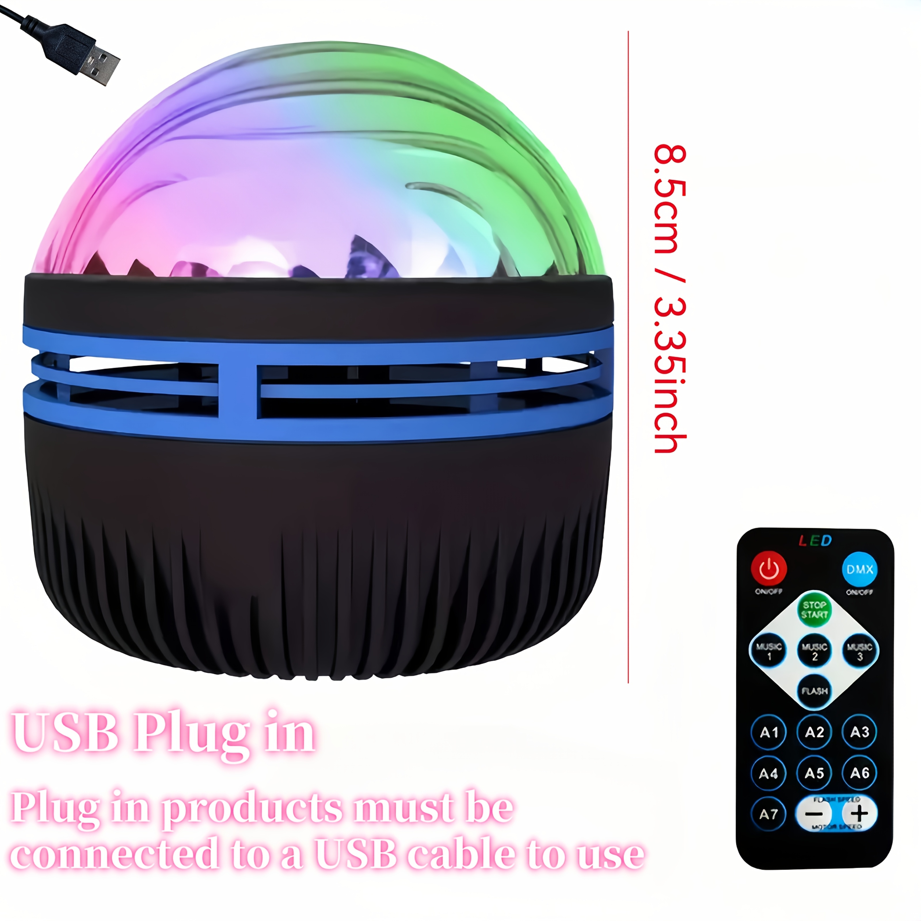 LED Aurora projector transforming a living room with colorful northern lights