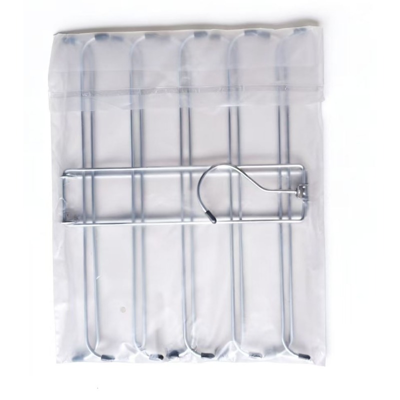 Image of 1pc Metal Rotatable Leggings Rack | Foldable Non-slip, 10-layer Design To 20 Pairs, Space- For Closet Storage And Organization, Silvery, Under 27 Inches Tall