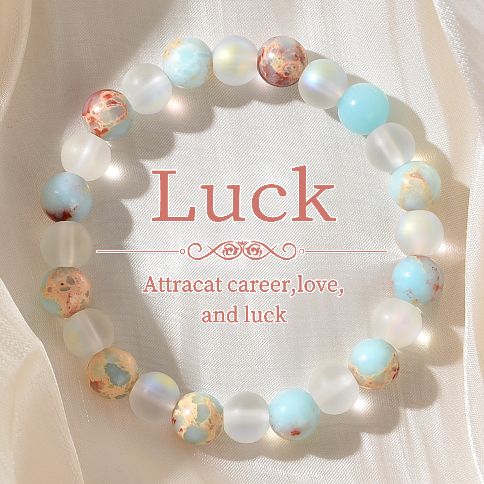 TEMU 1pc Handmade Shoushan Stone Bracelet, Bohemian Style, Attracts Career, Love, And Fortune, Ideal For Everyday Wear, Women's Gift Jewelry