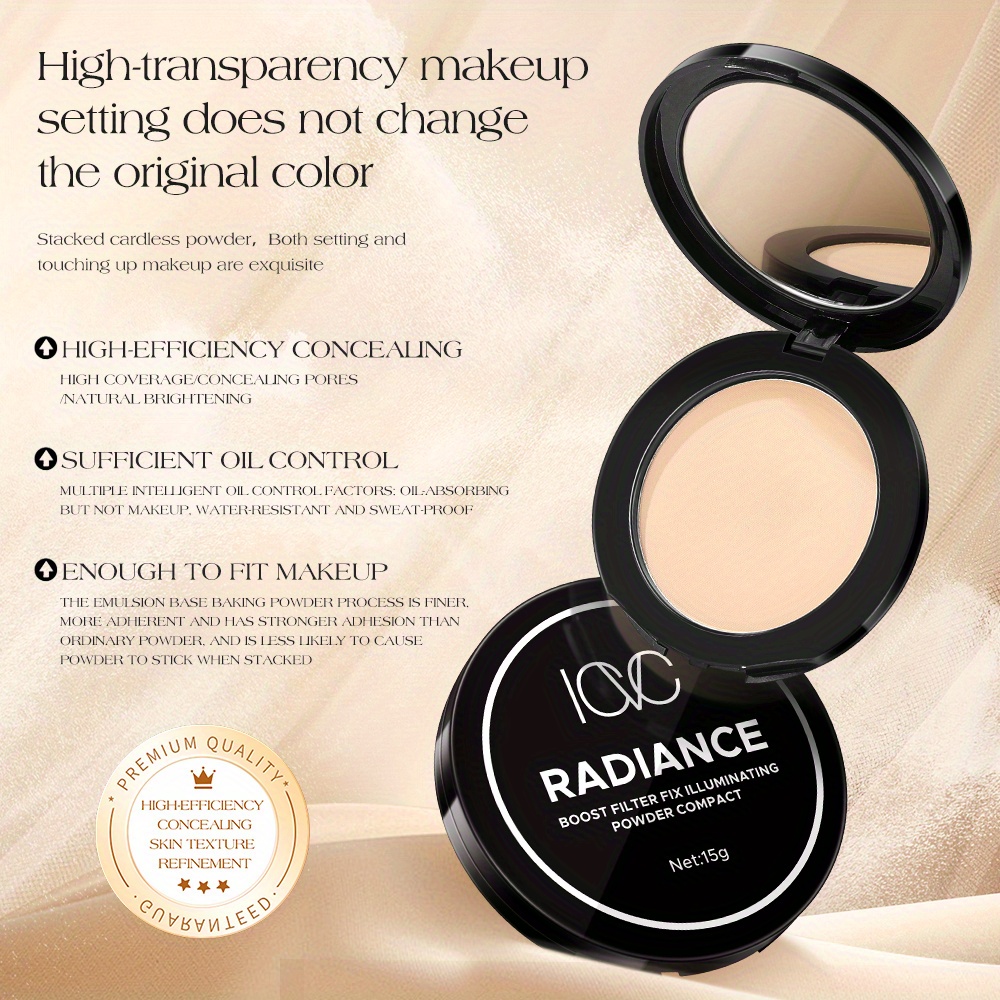 translucent loose powder loose setting powder matte pressed powder lightweight long lasting waterproof setting powder oil control puff foundation full coverage pressed powder Product details 3