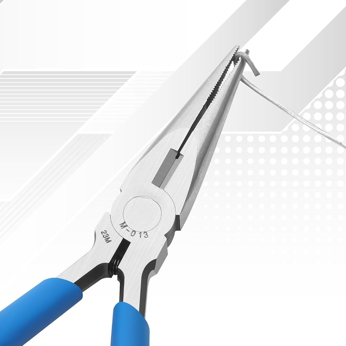 TEMU 1pc Pointed Forceps Needle Nose Pliers, Long Nose Pliers For Wire Bending, Needle Nose Plier, Serrated Jaw Pliers For Jewelry Making And Craft
