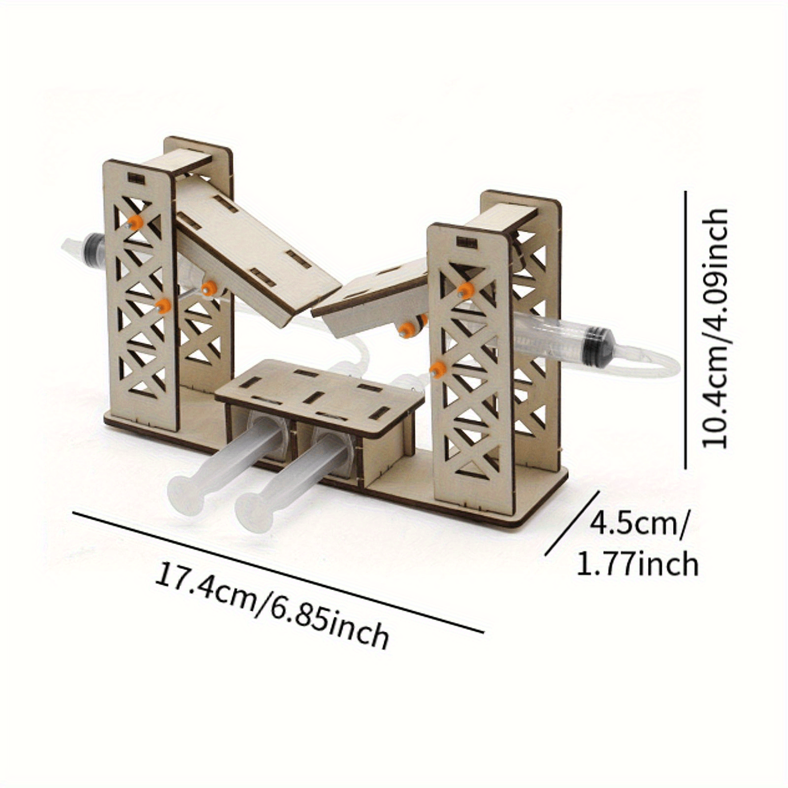 ערכת בניית גשר הידראולי diy עם מערכת הרמה הידראולית - סט חינוכי stem, דגם מציאותי לבני נוער ומבוגרים, הרכבה שלב אחר שלב, אתגר משקל-מתיחה, מתנה מדעית (  למתחילים), ערכות יצירה, ערכות יצירה diy, קיט יצירה, משאבי הוראה, חינוך לנוער, ניסויים מדעיים לבני נוער, ארכיטקטורה פרטי מוצר 3