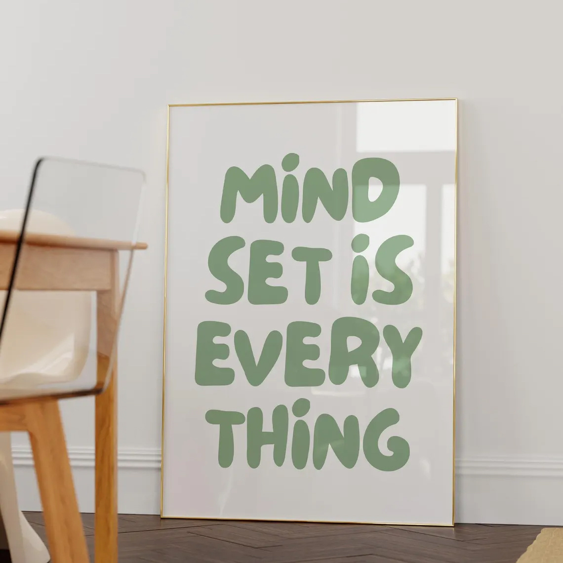 2d Flat, 2d Flat, 1pc Wall Art Featuring A Motivational Quote, Perfect For Classroom Decoration Or Home Office Decor. This Trendy Sage Is Ideal For Bedrooms And Living Rooms, Halloween Christmas Decor