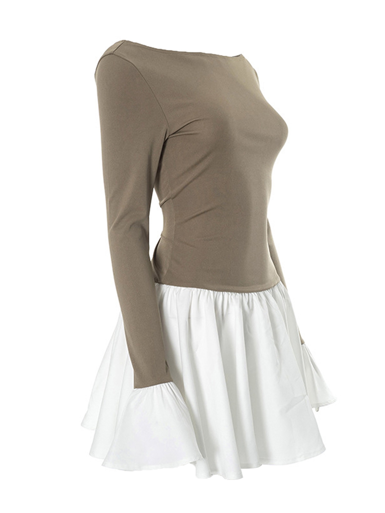 women's fit and flare dress with sleeves Puff Sleeve Fit & Flare Midi Dress | Fit and Flare main image 1