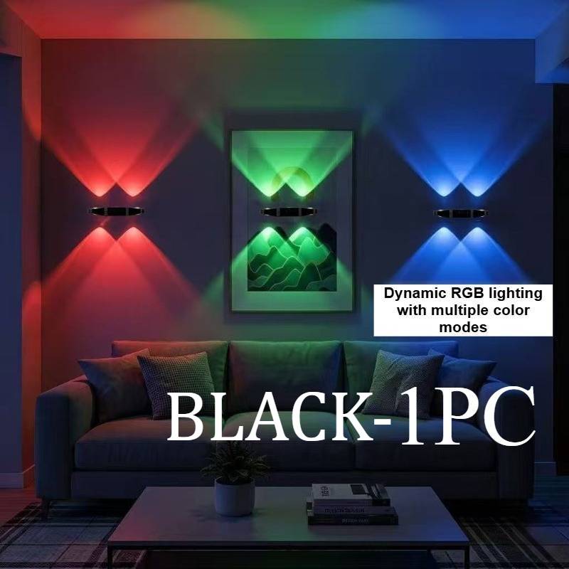 Image of New Rgb Double Pupil Four-beam Cat , No-drill Magnetic Mounting, Usb Charging, Hallway Light That Turns On When People Approach, Indoor Decorative Night Light And Ambient Lamp, Rotating Holiday Gift