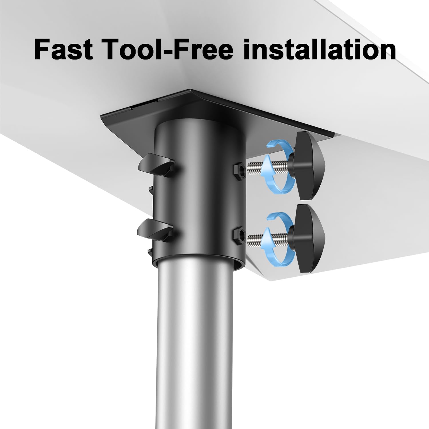 3 Pipe Adapter, Starlink Mast Bracket, Starlink V3 Mounting Plate For Roof, Compatible With Starlink Standard Antenna, Fits 1.1-2.1in (28-54mm) Poles
