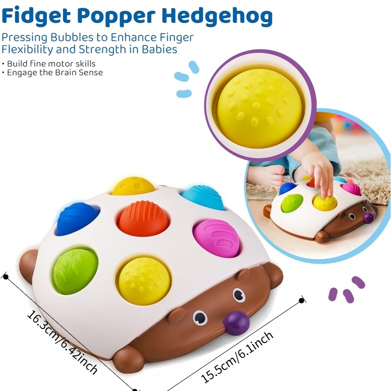 Sensory Baby Toy for Infants with Hedgehog Design