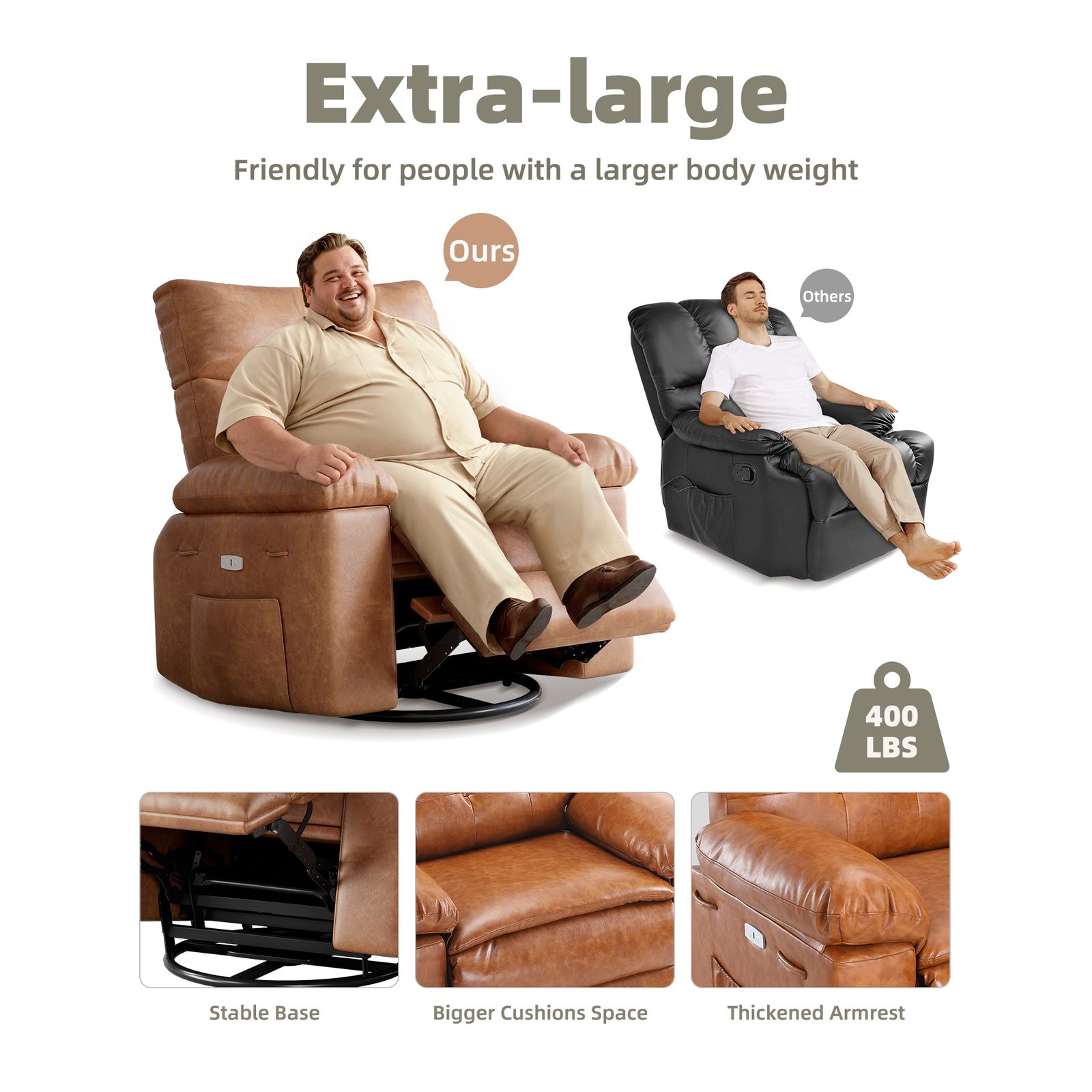 recliner chairs sold on Temu Canada - Main Image