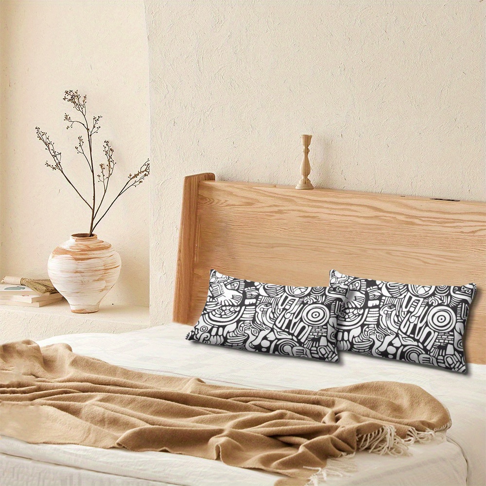 conjunto fundas almohadas diseño madera estampado Temu Ecuador