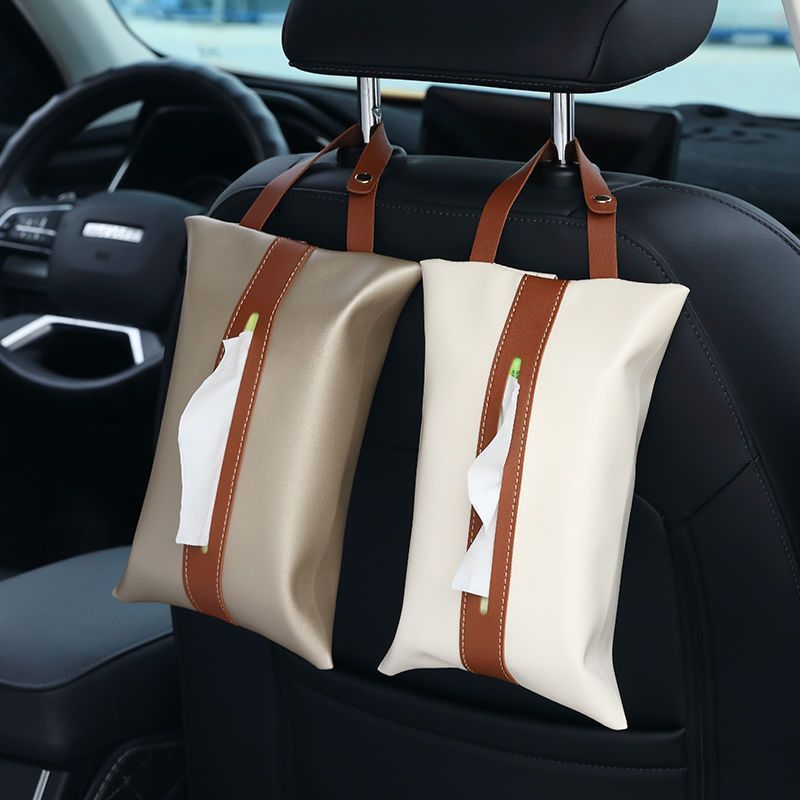 1  tissue box cover with hanging strap elegant beige   space saving organizer for bathroom kitchen   compatible with standard tissues   decor storage solution bathroom organizers and storage kitchen accessory   durable material office workers     material office professionals Product details 0