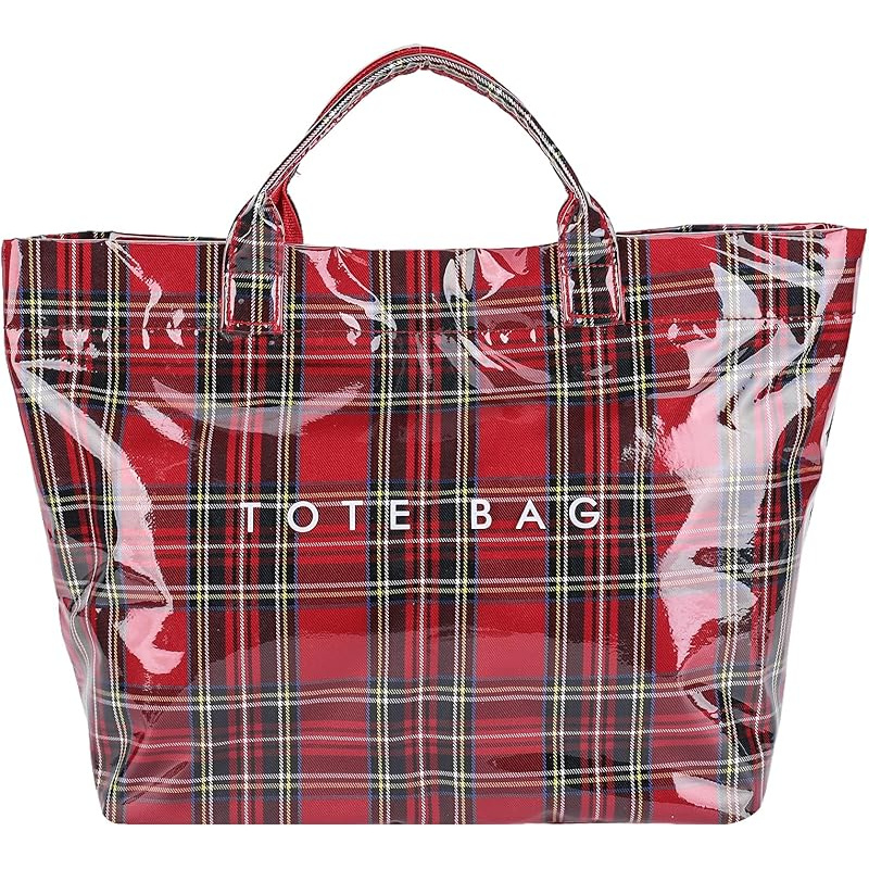 TEMU Pvc Tote Bag Christmas Letter Print Tote Bag For Women Fashion Handbag For Shopping Christmas Market