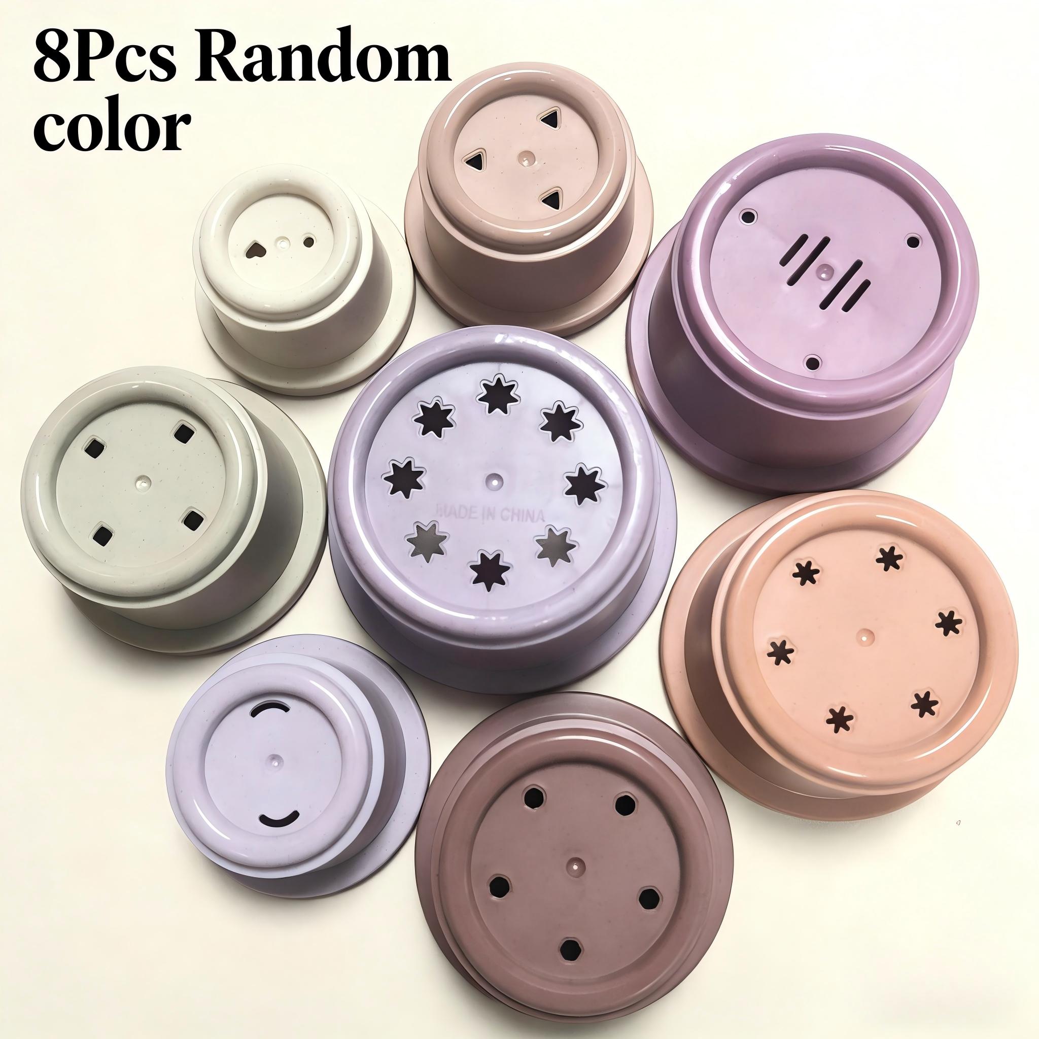 Image of Set Of 8 Stacking Cups, Bath Toys For Babies, Stackable Cups For Toddlers, Sensory Play Educational Toys, Water Play Beach Toys Featuring Numbers, Perfect Gift For Boys And Girls.random Color