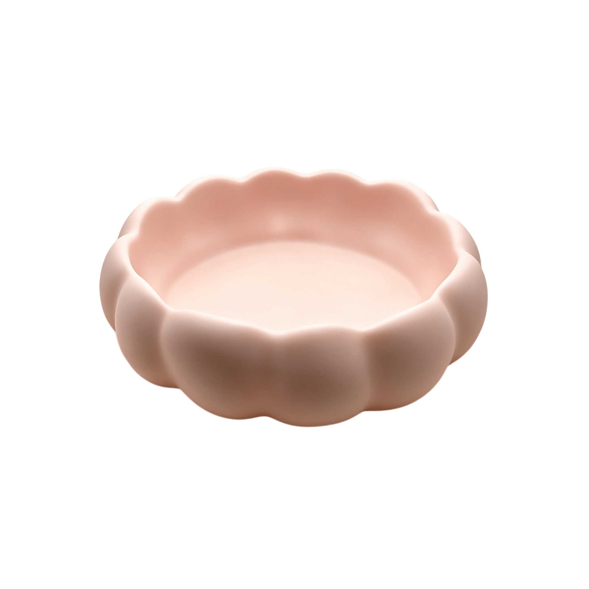 TEMU 1pc 3d Printed Makeup Organizer Tray, Soft Matte White Cloud Storage Bowl, Decor Vanity Tray For Cosmetics Perfume Jewelry, Aesthetic Desktop