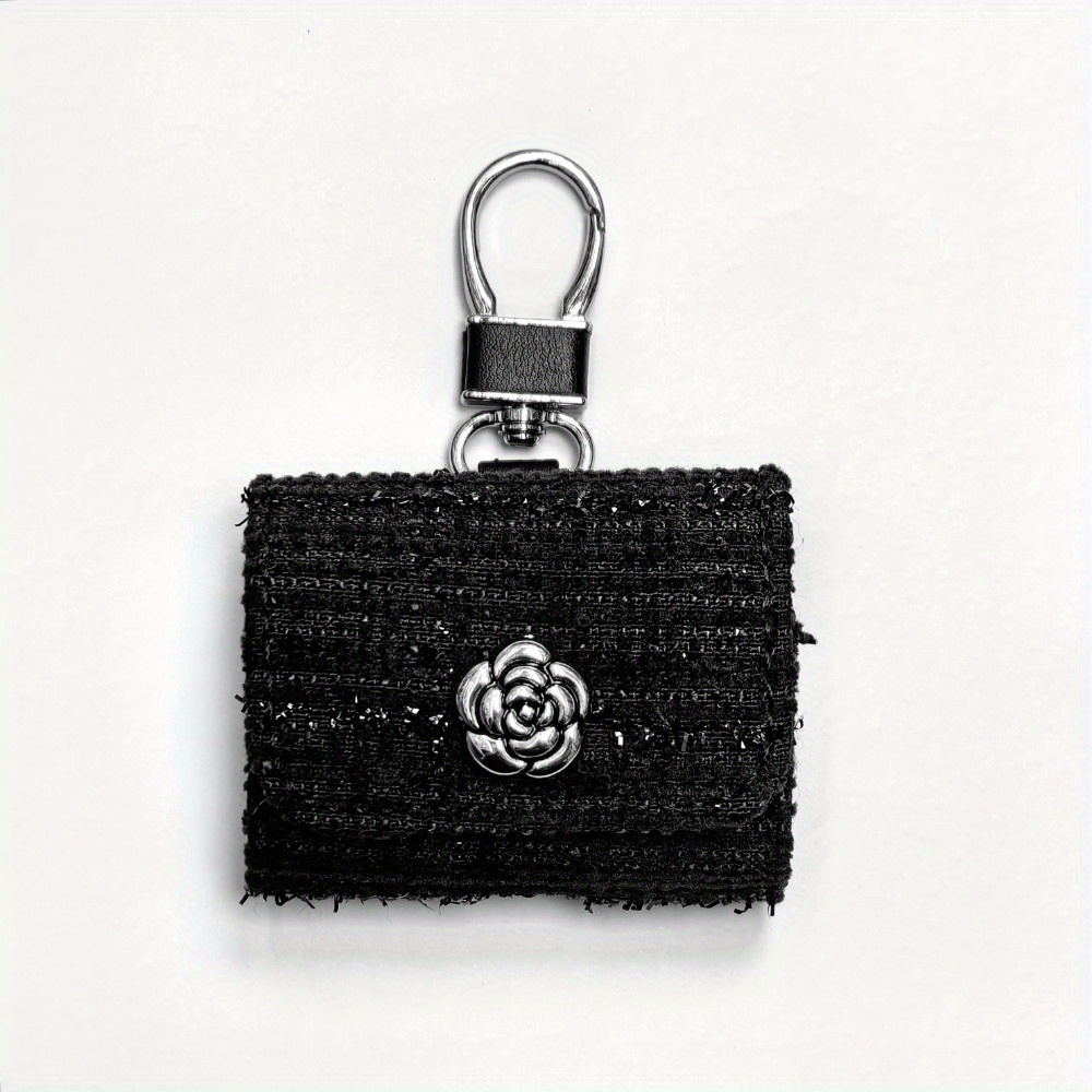 Suitable for Airpods Pro/Pro 2 Camellia Love Wireless Earphone Case, Airpods 3/Airpods 4 Cute Star joyful Face Headphones Cover with Portable Clip Flip Case