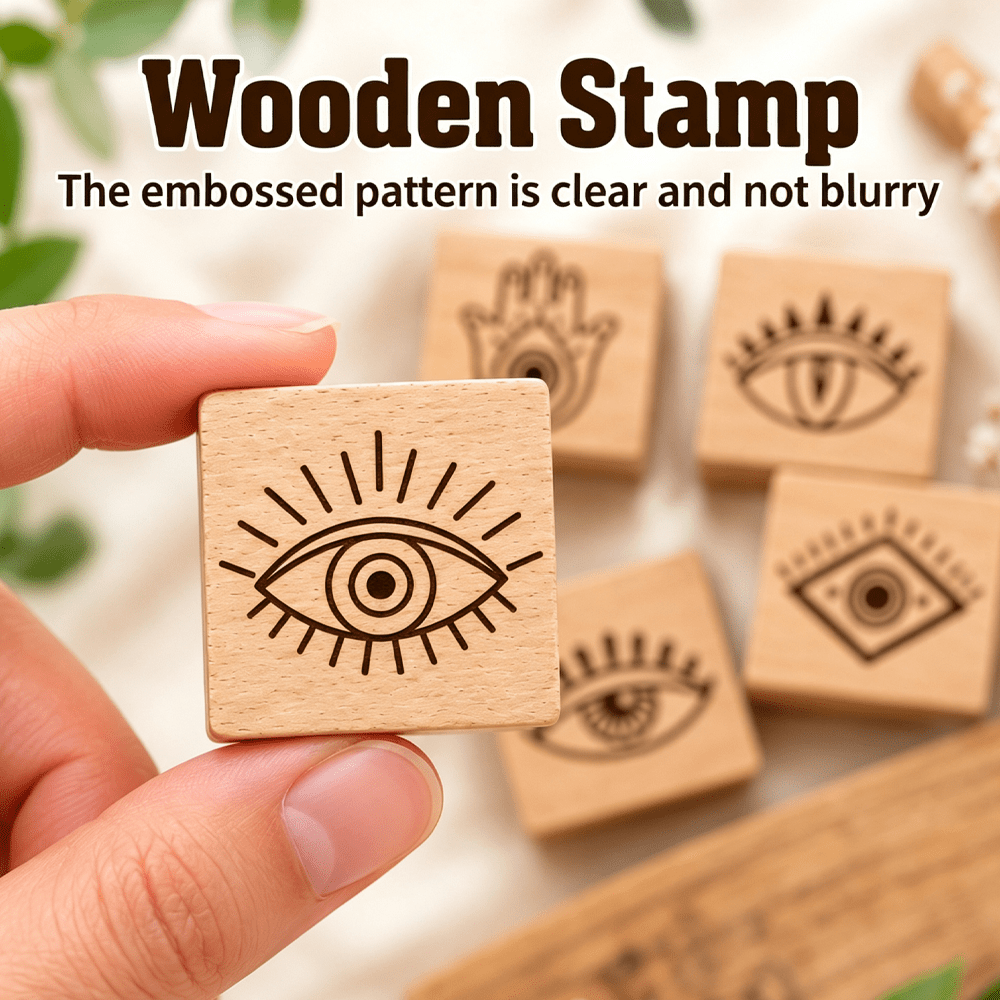 Mysterious Style Wooden Stamps for Journals