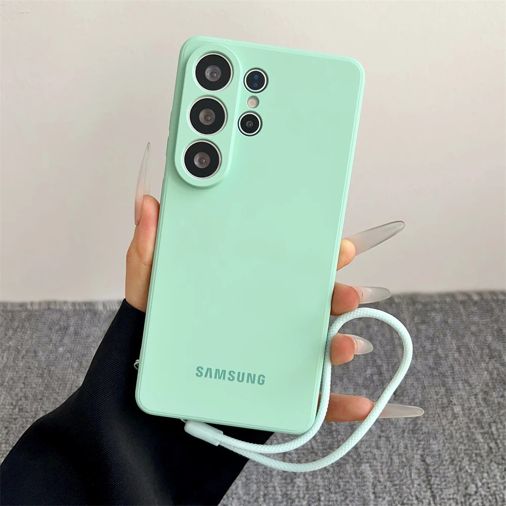 TEMU Phone Case - Mh Luxury Liquid Silicone S Series Soft Case Is Suitable For Galaxy S26 Ultra, S25, S24, S23, S22, S21 Ultra, S25 Edge, And