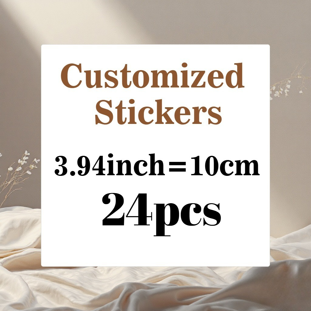 Personalized Custom Large Stickers, 8.0cm/10.01cm/11.99cm
