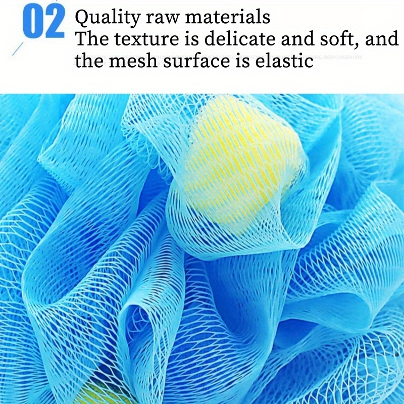 Bath Scrub Sponge Flower, Rich Lather Bath Ball in Random Color