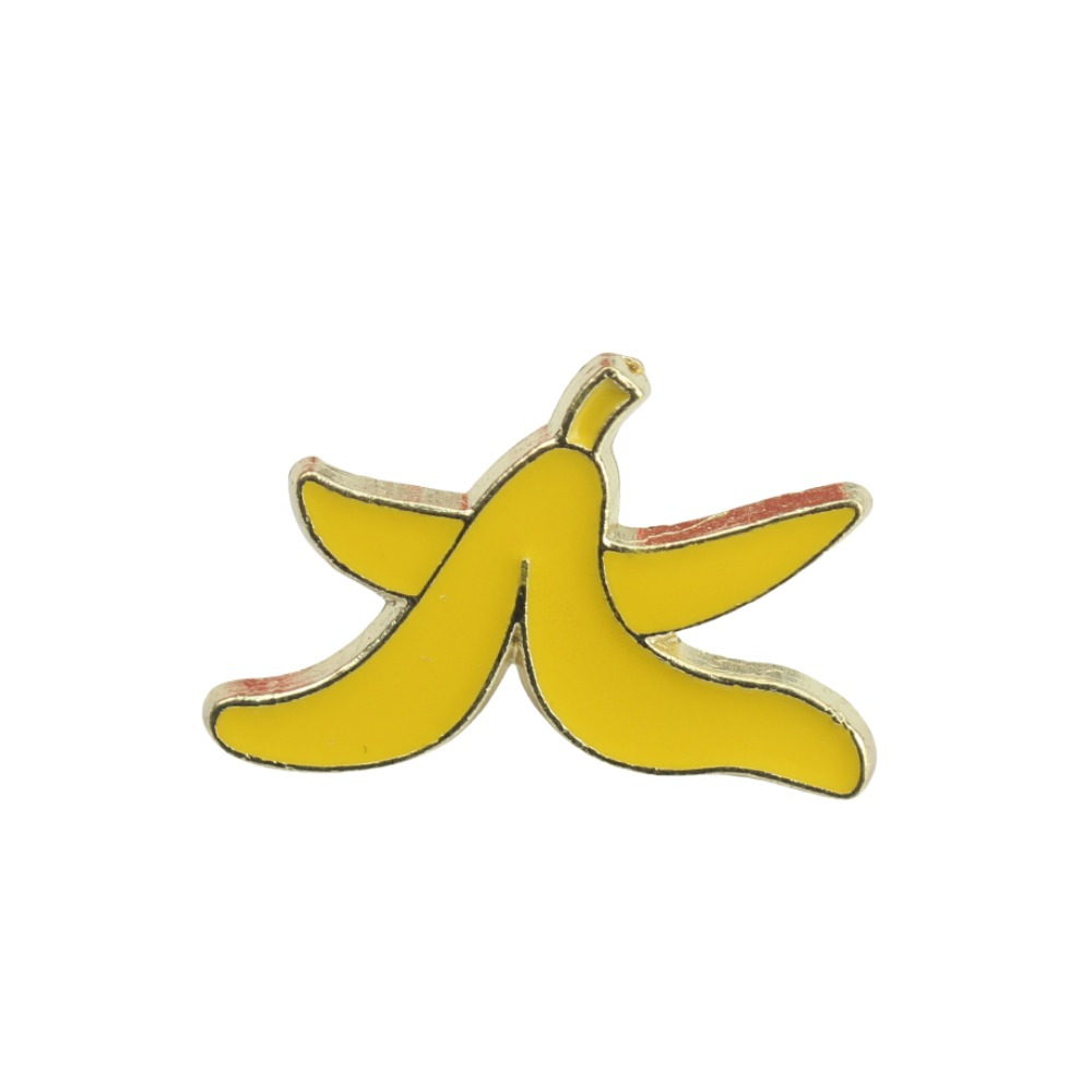 E-shop Kreativer Bananenschalen-Emaille-Pin für Männer Frauen – Modischer Rucksack- Hut-Anstecker – Party-Schmuckgeschenk