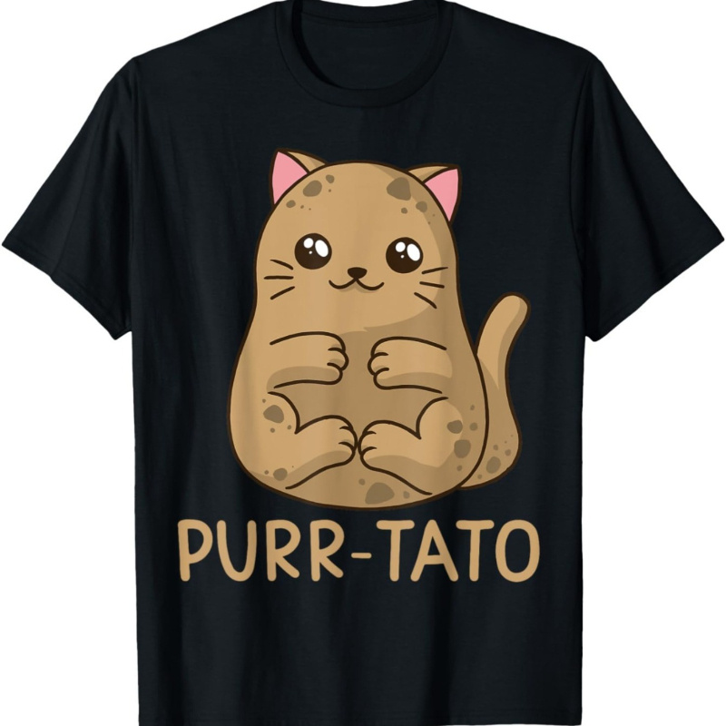 

- Print Cotton T-shirt For Men - Soft, Breathable & Stylish Short Sleeve Black