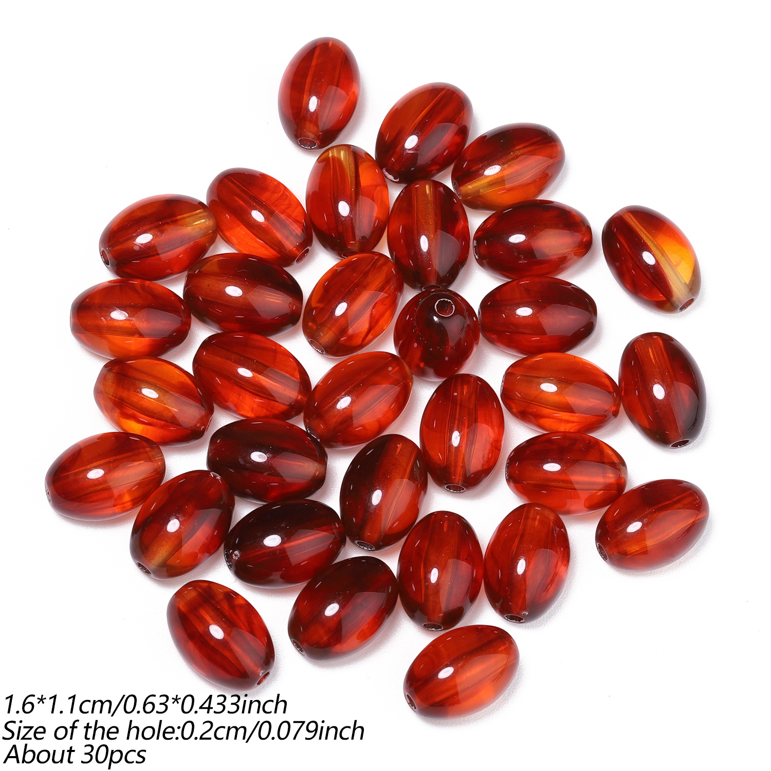 11X16Mm Multi-Color Acrylic Seed Beads for DIY Jewellery Making