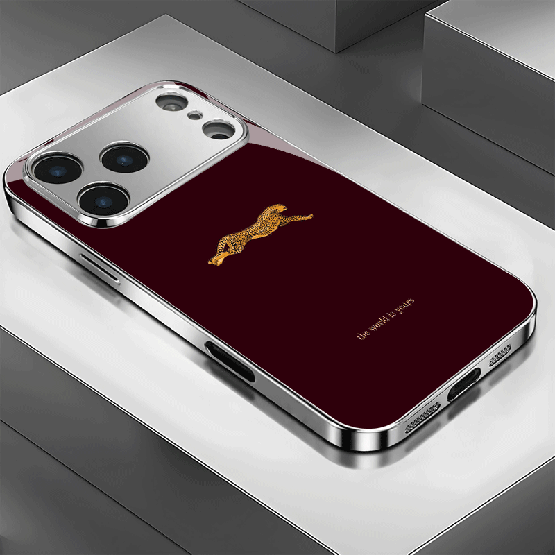 TEMU Phone Case: A Phone Case With Leopard Print Pattern, Featuring High-definition Printing, Vintage Design, Drop-resistant And Wear-resistant ,