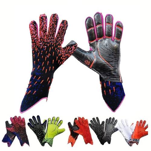 anti 1 pair latex goalkeeper gloves thickened durable anti slip design for soccer and football training