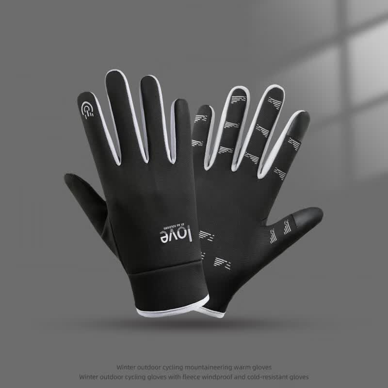 Image of Women's Winter Thermal Gloves - Anti-slip Touchscreen Full-finger, High-quality Winter Gloves