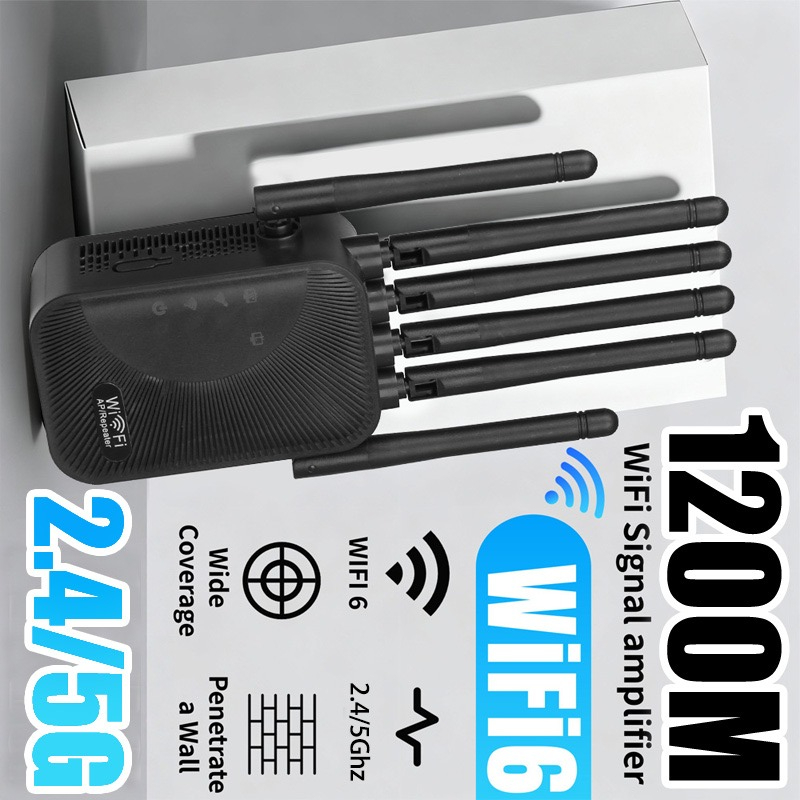 Image of Wifi Extender With Ethernet Port - Powerful 6 For Whole-house Coverage, Eliminating Wifi Dead Zones, European Standard Plug, Suitable For Home And Office Use, Modern Wifi Extender | , Wifi .