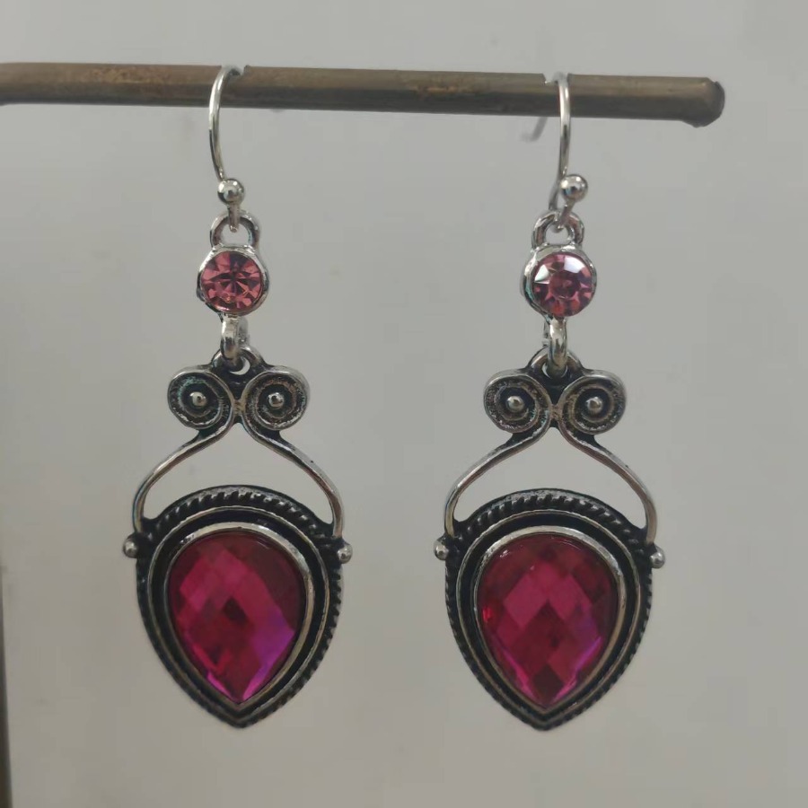 TEMU 2pcs Exquisite Fashion Earrings Teardrop Earrings Vintage Earrings Bohemian Earrings Elegant Ear Jewelry Unique Jewelry Earrings For Women