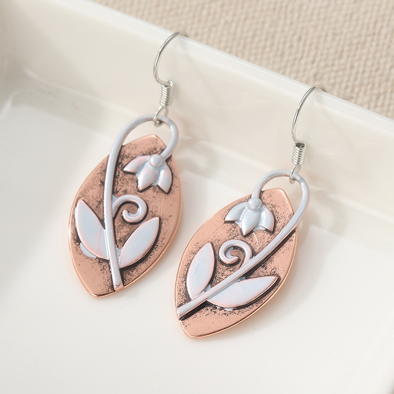 TEMU A Set Of Vintage Floral Earrings, Ideal For Bohemian-themed Holiday Outfits, Great For Accessorizing